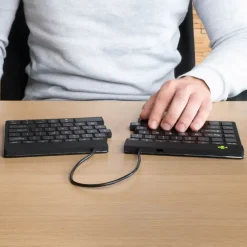 Trådløst tastatur ergonomisk R-Go Split Break Black (US)
