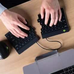 Trådløst tastatur ergonomisk R-Go Split Break Black (US)