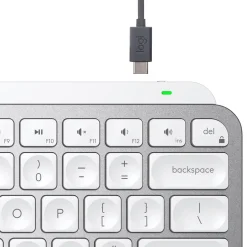 Trådløst Tastatur Logitech MX Keys Mini - Minimalist - Pale Grey (Nordic)