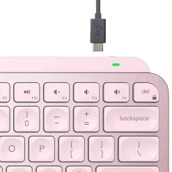 Trådløst Tastatur Logitech MX Keys Mini - Minimalist - Rose (Nordic)