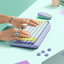 Trådløst Tastatur Logitech POP Keys - Wireless - Daydream Mint (Nordic)