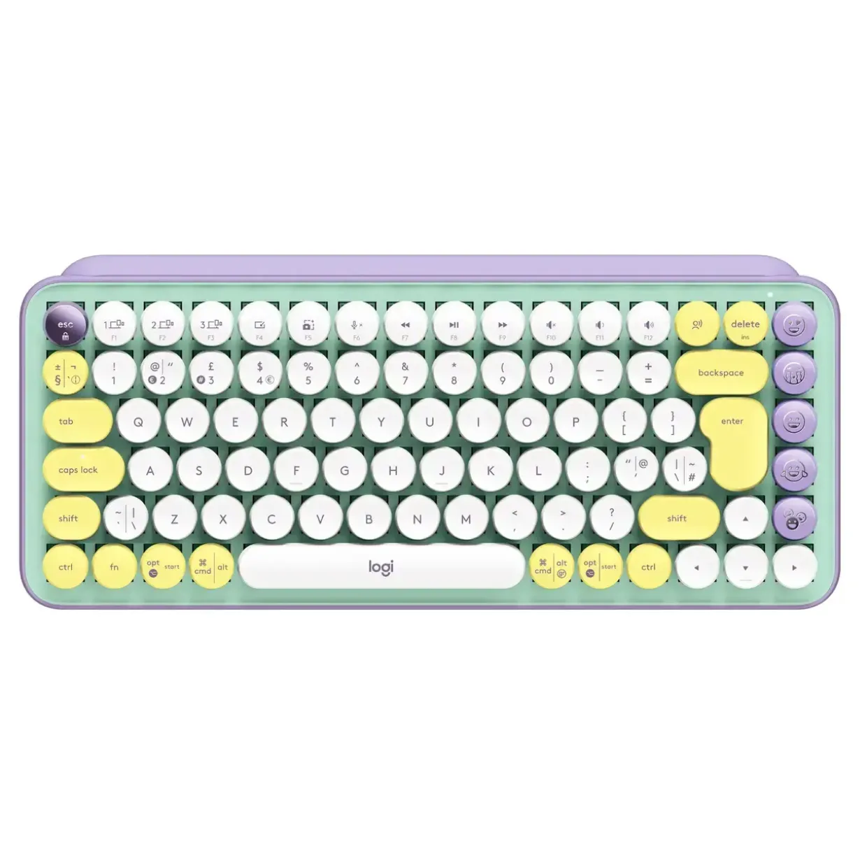 Trådløst Tastatur Logitech POP Keys - Wireless - Daydream Mint (Nordic)