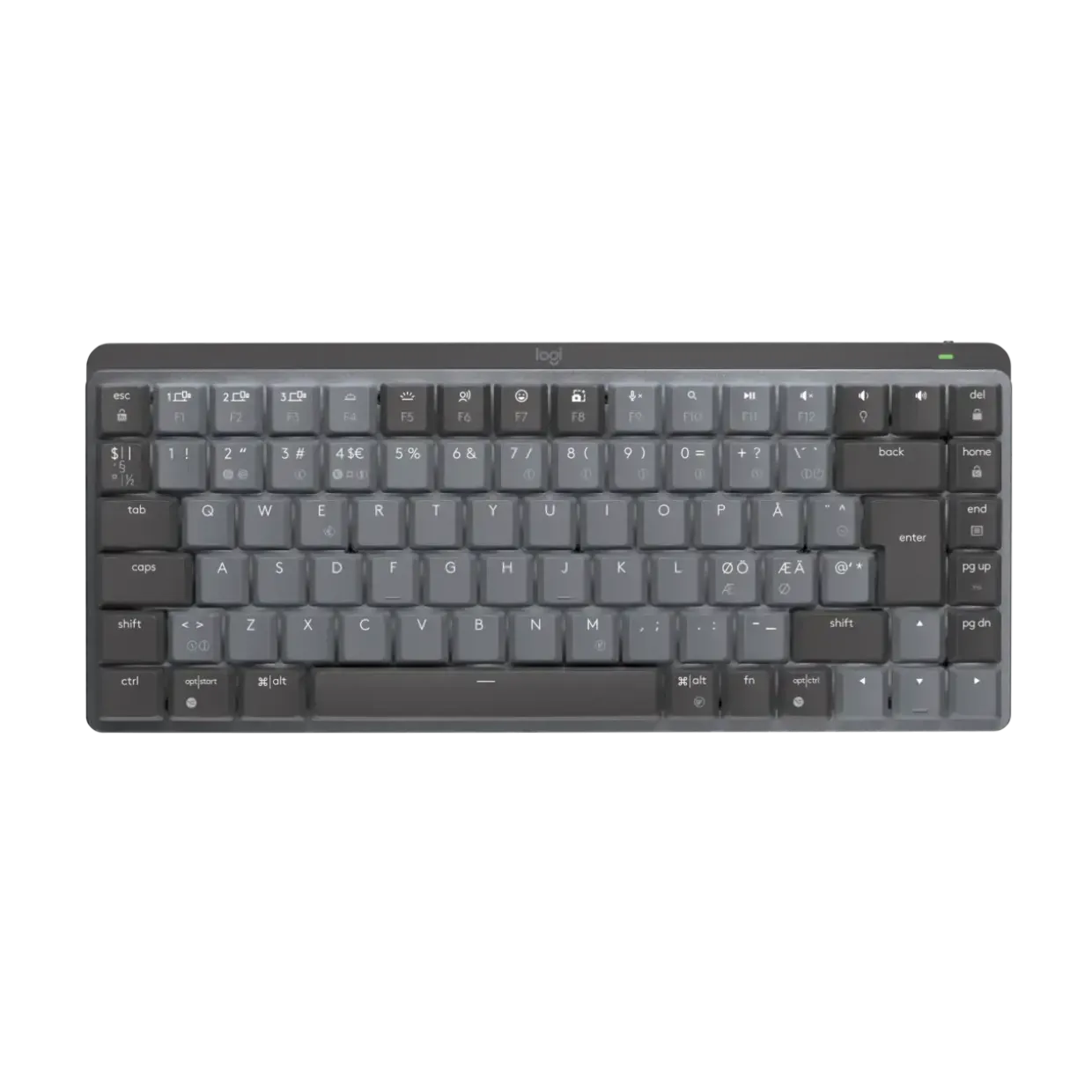 Trådløst tastatur Mini Minimalist Logitech MX Mech. Linear Graphite