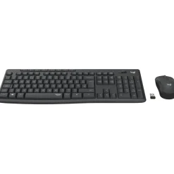 Trådløst tastatur og mus Logitech MK295 Silent Wireless Combo Desktop set Graphite (Nordic)