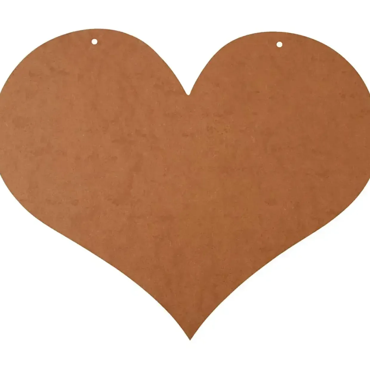 Træhjerte - MDF - 50x40 cm - 5 mm - 1 stk.