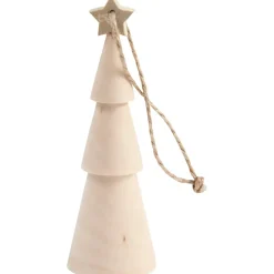 Træ juletræ i birk H9 cm - 1 stk