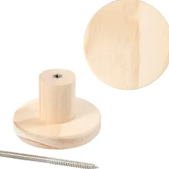 Træknage diameter 7 cm dybde 4,5 cm fyr | rund