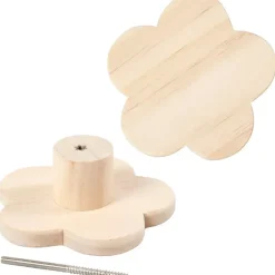 Træknage diameter 11 cm dybde 4,5 cm fyr | blomst
