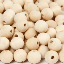 Træperler diameter 15 mm hulstørrelse 3 mm kinesisk bærtræ | 500 stk.