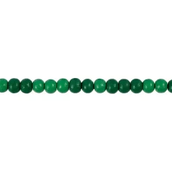 Træperler, dia. 5 mm, hulstr. 1,5 mm, grøn, 6g, ca. 180 stk.