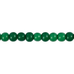 Træperler, dia. 8 mm, hulstr. 2 mm, grøn, 15g, ca. 80 stk.