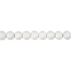 Træperler, dia. 8 mm, hulstr. 2 mm, hvid, 15g, ca. 80 stk.