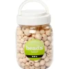 Træperler, dia. 8+10+12+15 mm, hulstr. 2-3 mm, kinesisk bærtræ, 175 g, 400ml