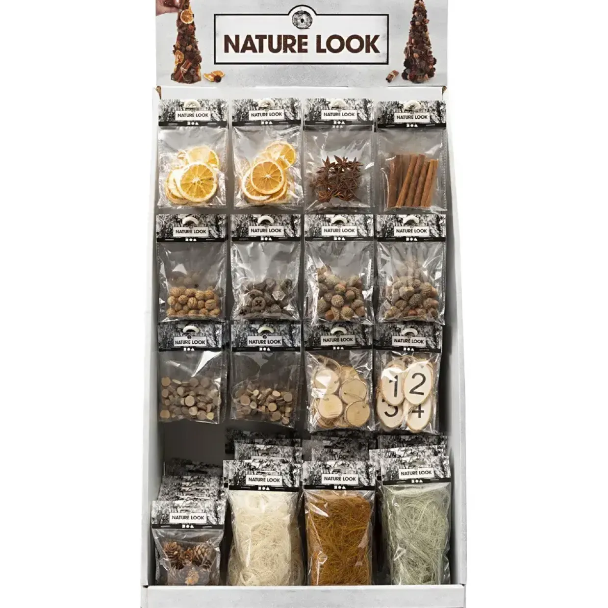 Tørrede blomster borddisplay naturartikler -120 enheder