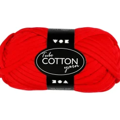 Tubegarn - L: 45 m rød 100g