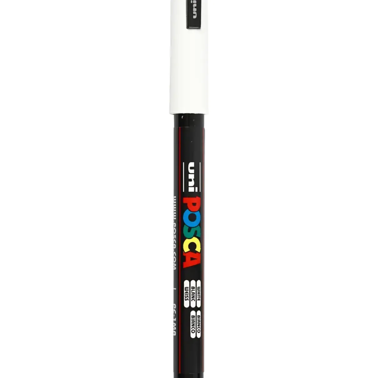 Tusch - Posca PC-1MR - 0,7 mm - Hvid - Ekstra-fine