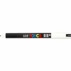 Tusch - Posca PC-1MR - 0,7 mm - Hvid - Ekstra-fine