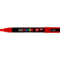 Tusch Posca, stregtykkelse: 0,9-1,3 mm, PC-3M , red, fine, 1stk.