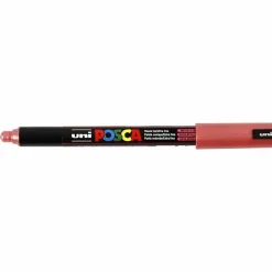 Tusch Posca , stregtykkelse: 0,7 mm, PC-1MR , metallic red, extra-fine, 1stk.