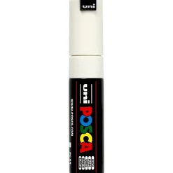 Tusch - Uni Posca PC-8K - 8 mm - Hvid - Broad - 1 stk