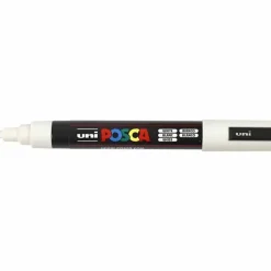 Tusch - Uni Posca PC-5M - 2,5 mm - Hvid - Medium - 1 stk.