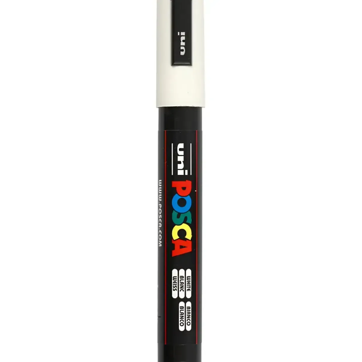 Tusch - Uni Posca PC-5M - 2,5 mm - Hvid - Medium - 1 stk.