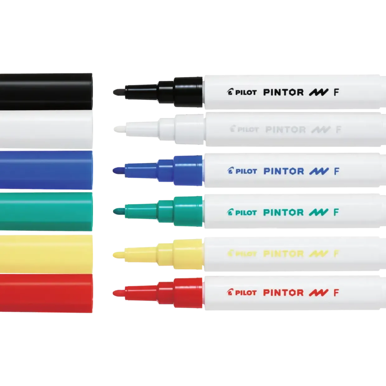 Tusser til sten og tekstil - Pilot Pintor Classic Mix - Fine 1,0mm - 6 stk - Ass. farver