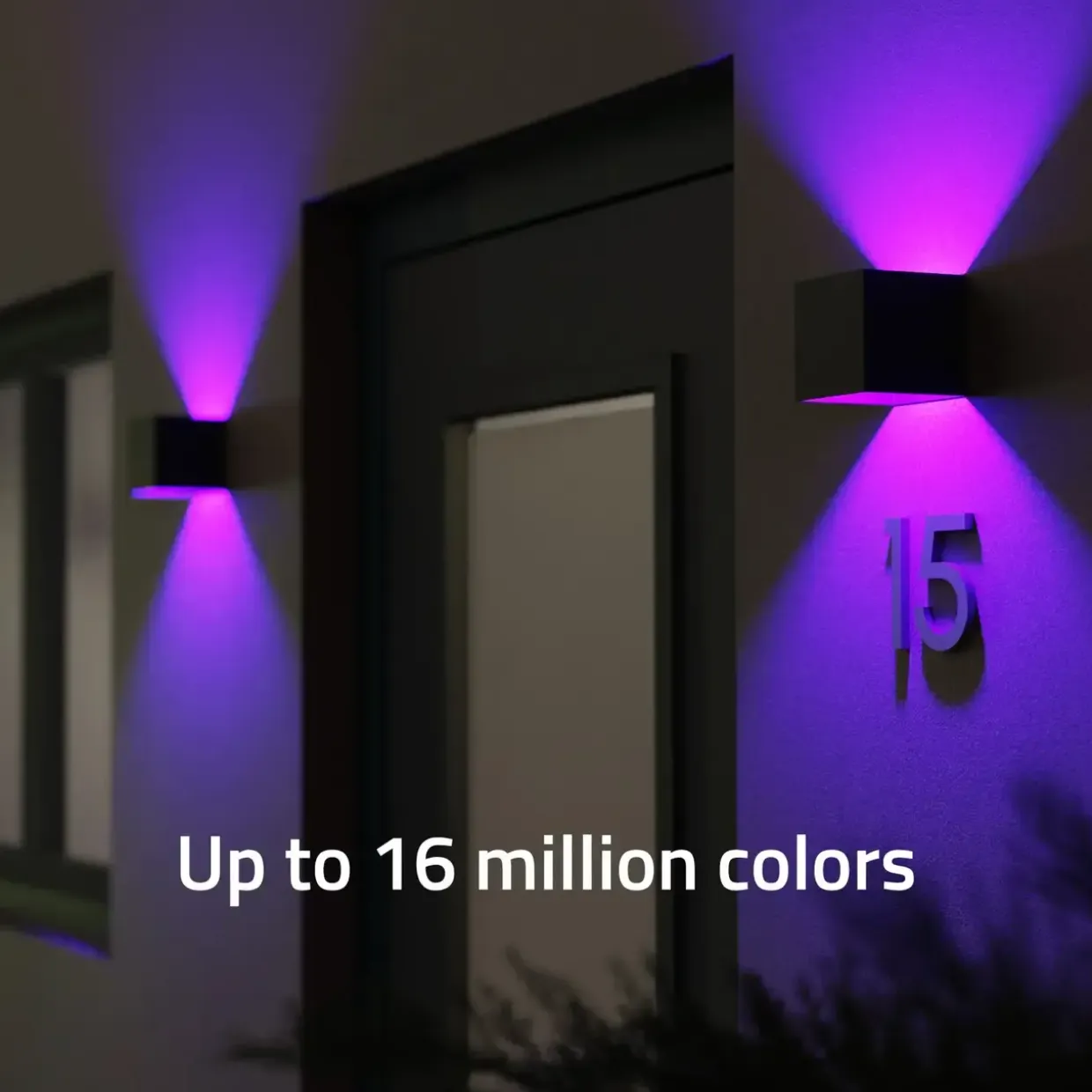 Udendørs væglampe Hombli Smart V2 Black