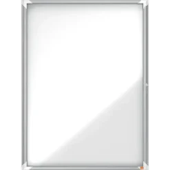 Udhængsskab glas indendør Nobo 9xA4 hvid