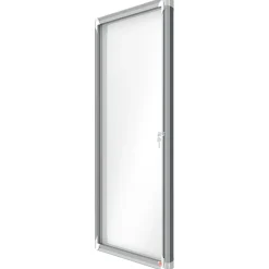 Udhængsskab Nobo glas indendørs 9xA4 hvid