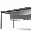 Udsugningsbord - Let H-stel - 1500x800 mm - Justerbar højde 700–950 mm