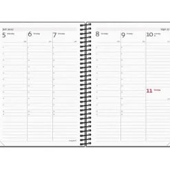 Ugekalender - A6 - Spiral - Højformat - Genbrugskarton - Matsort - 2027 - Mayland - 27201120