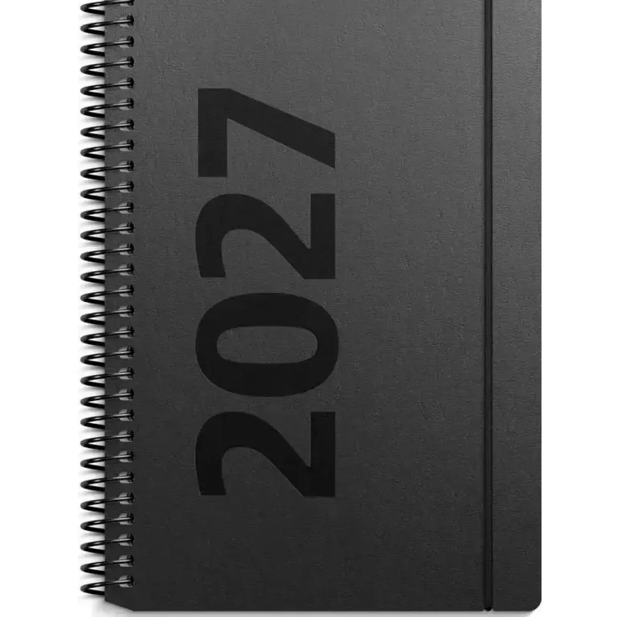Ugekalender - A6 - Spiral - Højformat - Genbrugskarton - Matsort - 2027 - Mayland - 27201120