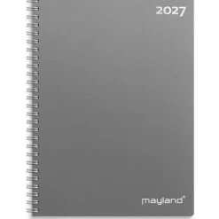 Ugekalender - A5 - Spiral - Højformat - PP-plast - Mørkegrå - 2027 - Mayland - 27200000