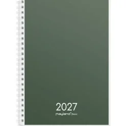 Ugekalender - Basic - A5 - Spiral - Højformat - PP-plast - Grøn -2027 - Mayland - 27267000