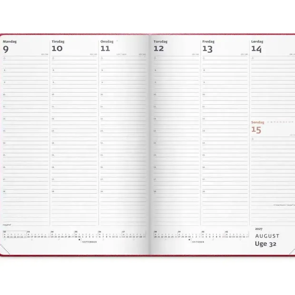 Ugekalender - City Diplomat - 175x250mm - Højformat - Trend - 2027 - Mayland - 27194020