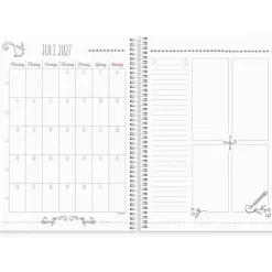 Ugekalender - Doodle livsstil - A5 - Spiral - Flerfarvet - 2027 - Mayland - 27227000
