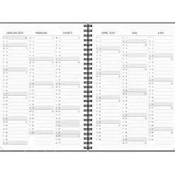 Ugekalender - Få det gjort - A5 - Spiral - Sort - 2027 - Mayland - 27227300