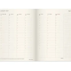 Ugekalender - Forma Deluxe - A5 - Højformat - Kunstskind - Brun - 2027 - Mayland - 27200800