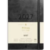 Ugekalender - Forma Deluxe - A6 - Tværformat - Kunstskind - Sort - 2027 - Mayland - 27201400