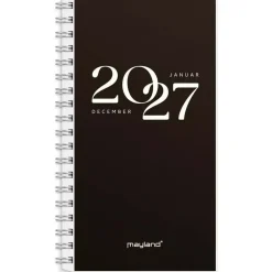 Ugekalender International - m/4 illu. - 101x170mm - Spiral - Højformat - 2027 - Mayland - 27088100