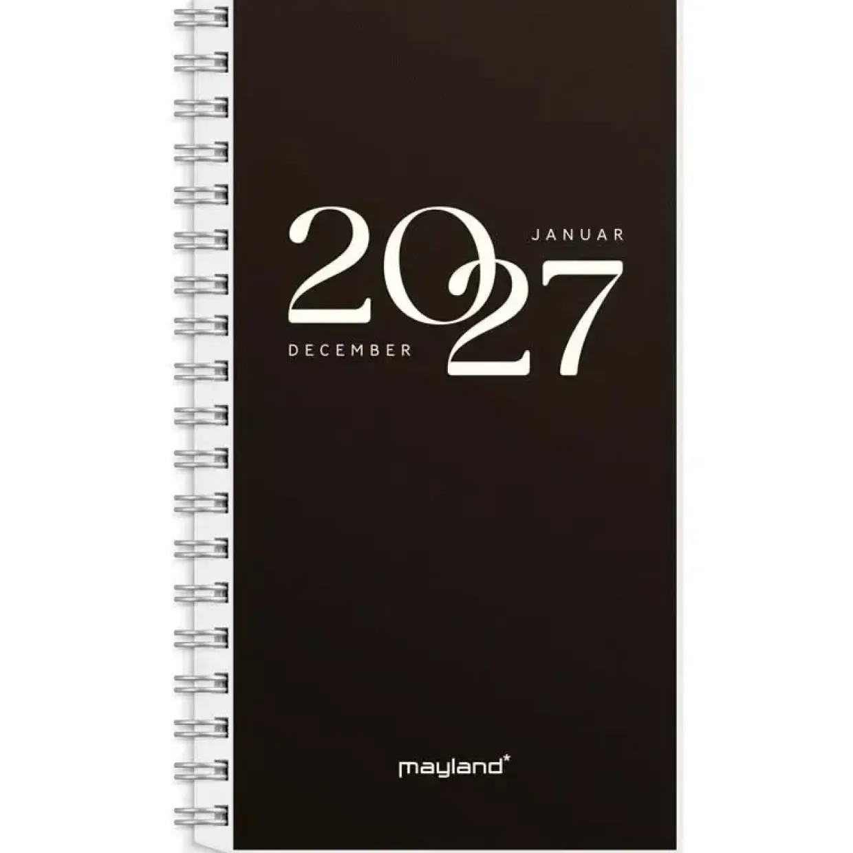 Ugekalender International - m/4 illu. - 101x170mm - Spiral - Højformat - 2027 - Mayland - 27088100