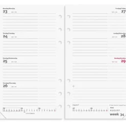 Ugekalender International REFILL - System PP - 94x172mm - Tværformat - 2027 - Mayland - 27276500