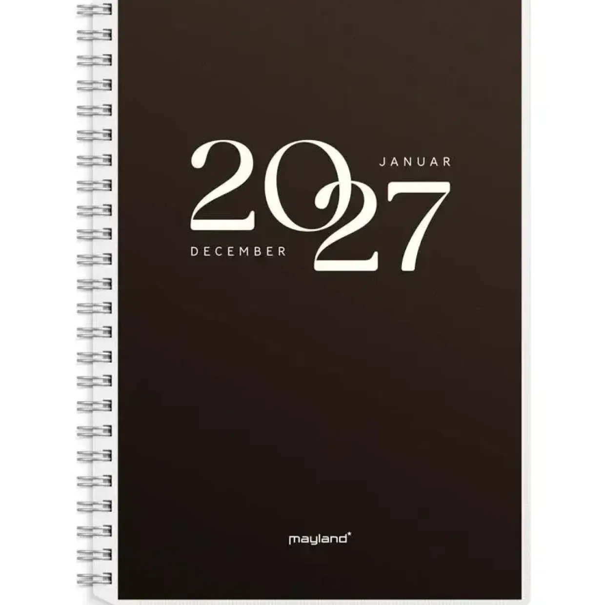 Ugekalender m/4 forside illu. - A5 - Højformat - Spiral - PP-plast - 2027 - Mayland - 27200400