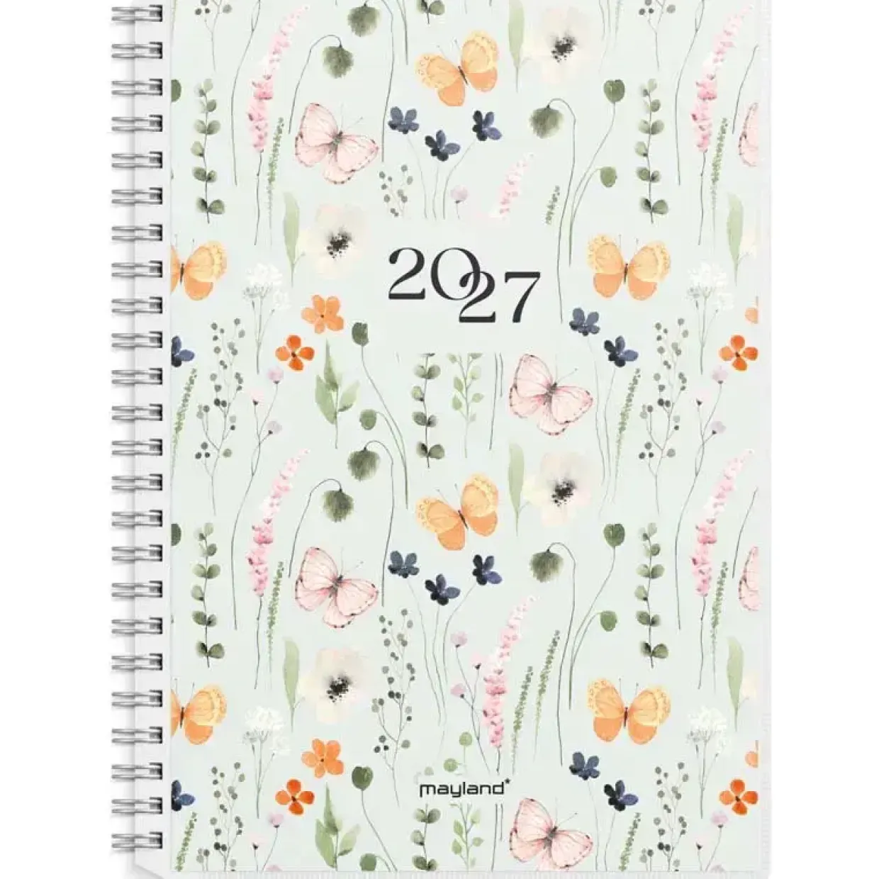 Ugekalender m/4 forside illu. - A5 - Højformat - Spiral - PP-plast - 2027 - Mayland - 27200400