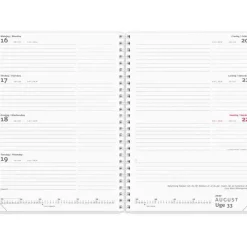 Ugekalender m/4 forside illu. - A5 - Tværformat - Spiral - 2027 - Mayland - 27200710