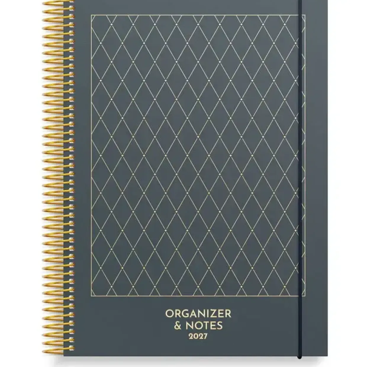 Ugekalender - Organizer & Notes - A5 - Spiral - Tværformat - Blå - 2027 - Mayland - 27226500