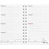 Ugekalender REFILL - Mini Planner - 85x127mm - Spiral - Tværformat - 2027 - Mayland - 27084800