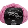 Uldgarn, L: 50 M, pind 8-9, lys pink, 50 g/ 1 ngl.