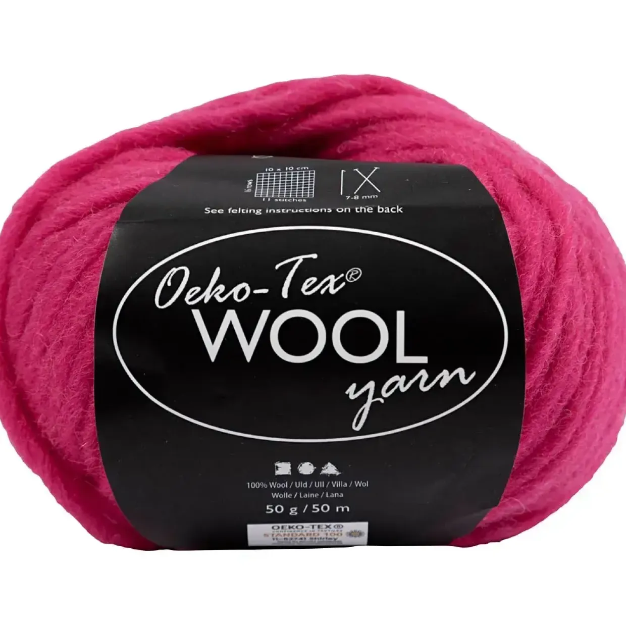Uldgarn L: 50 m pink 50 g